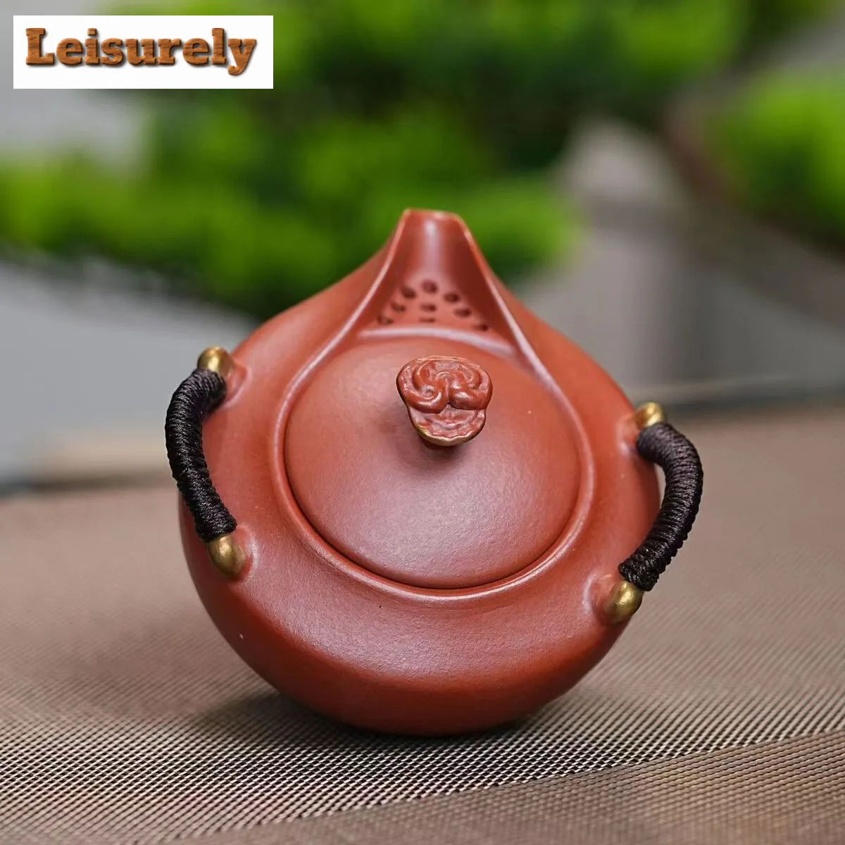 220ml Vintage Yixing Purple Clay Teapots Handmade Reishi Hand Grab Pot Raw Ore Dahongpao Mud Kettle With Strainer Zisha Tea Set