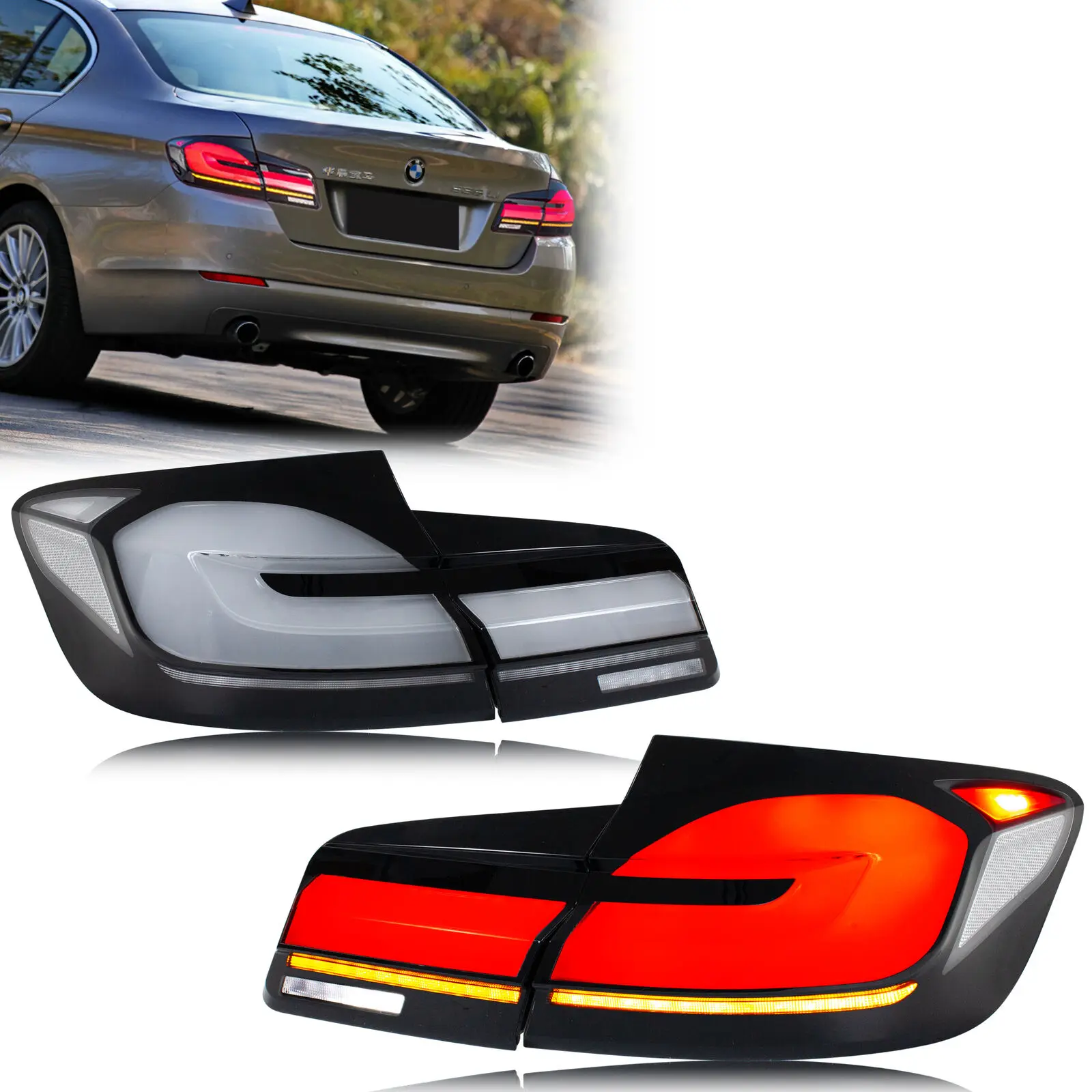 Led Tail Lights For Bmw 5 Series F10 M5 5er Saloon 2011 2016 Sequential 