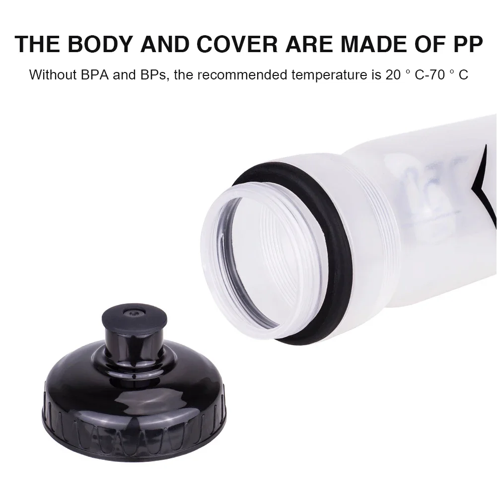 MTB Bicycle Water Bottle Portable Kettle Drink Accessory Cycling Hiking Mountain PP Water Bottle for Outdoor Sport