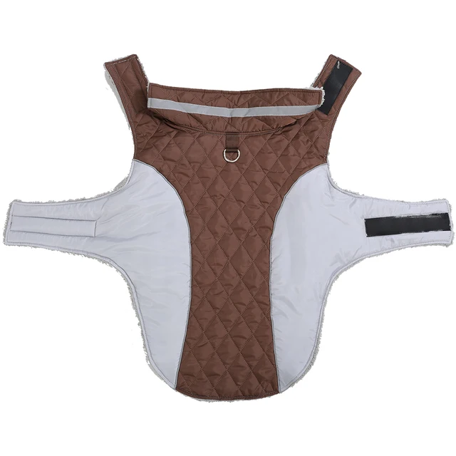 Big Dog Clothes For Winter Warm Thicken Pets Vest Coat With D-ring Outdoor Waterproof Reflectivce Jacket For Large Dogs Labrador 3