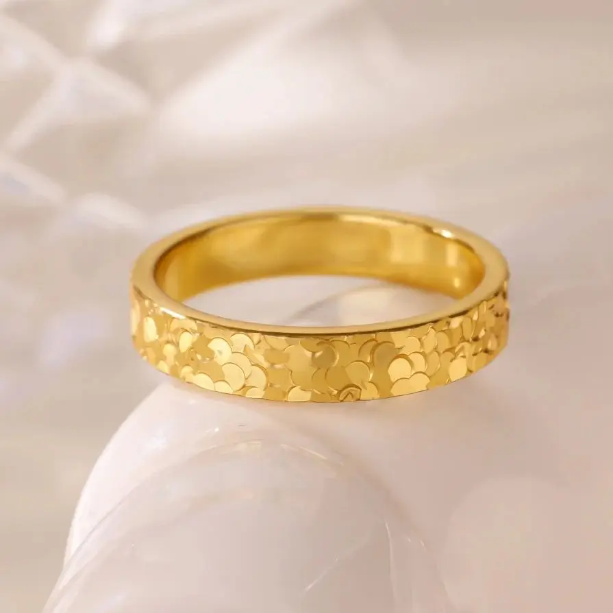 Zircon Chunky Rings Stainless Steel Women For