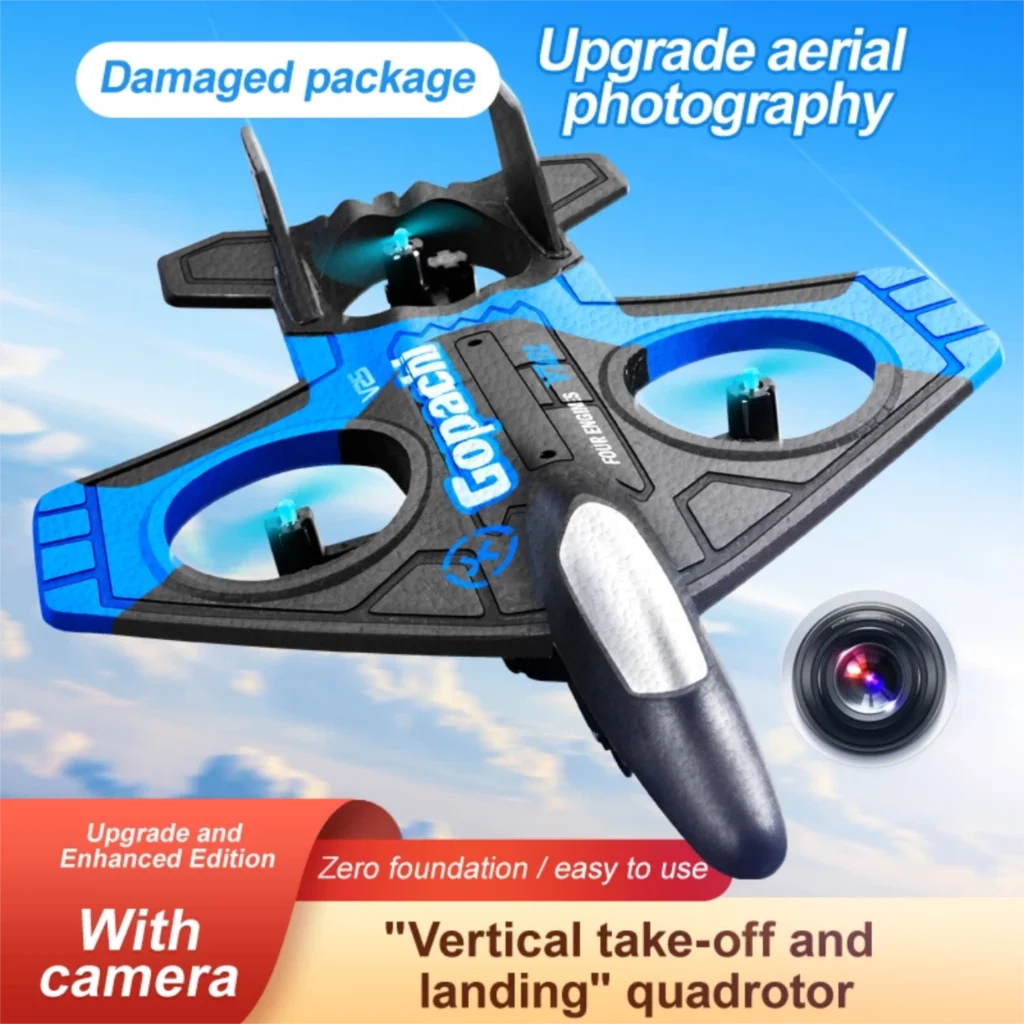 UAV model V25 RC Airplane with Camera 2.4GHz RC Plane Gliding Aircraft