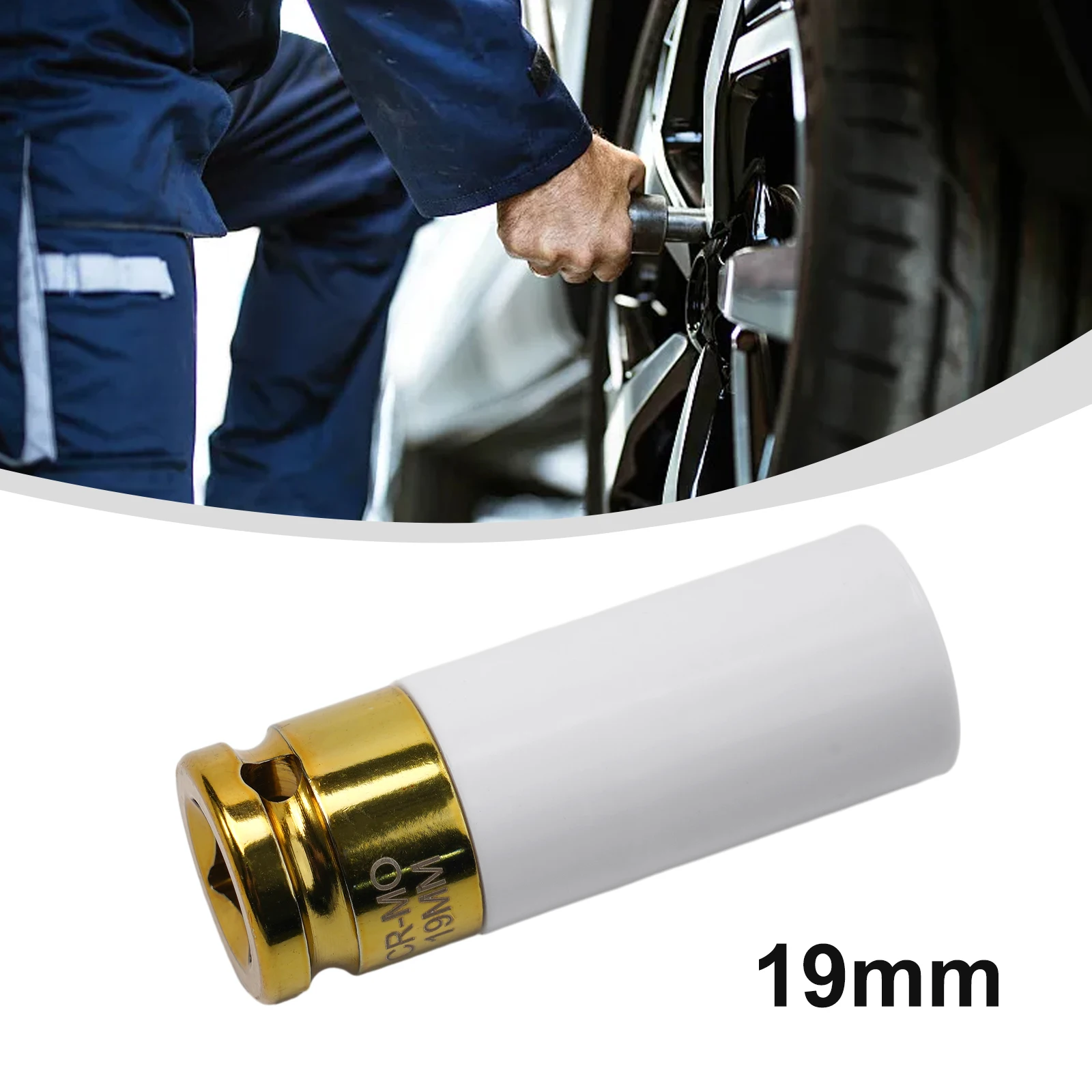 

17/19/21mm Colorful Sleeve Tire Protection Sleeve Deep Impact Nut Socket Alloy Wheel Wrenches Sockets Impact Nut Socket Hand Too