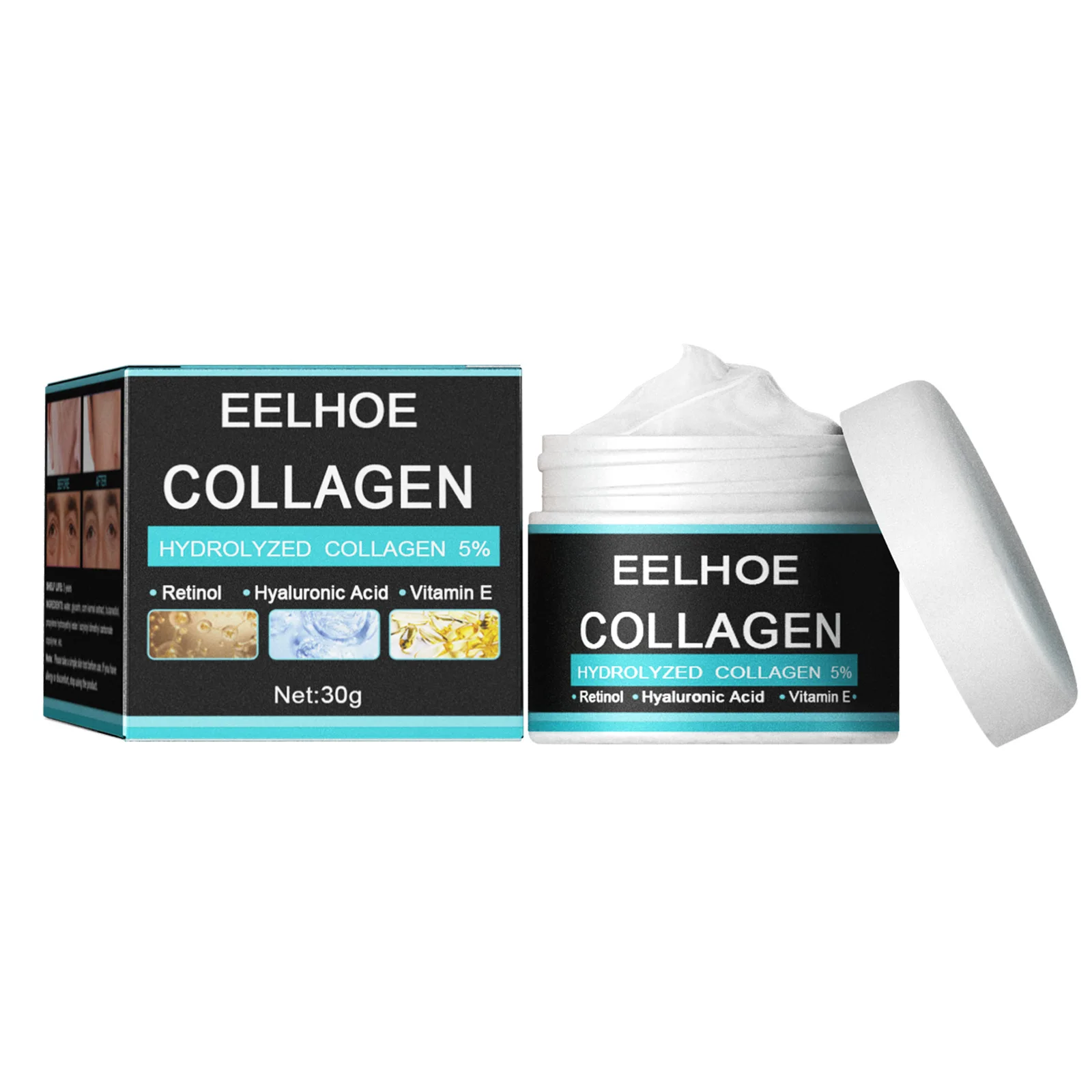 Collagen Creams For Men Anti Wrinkle Anti Aging Face Cream Firming Moisturizing Hyaluronic Acid Whitening Cream Facial Skin Care images - 6