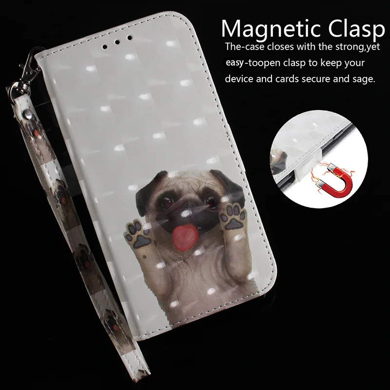 Painted Flip Leather Magnetic Phone Case