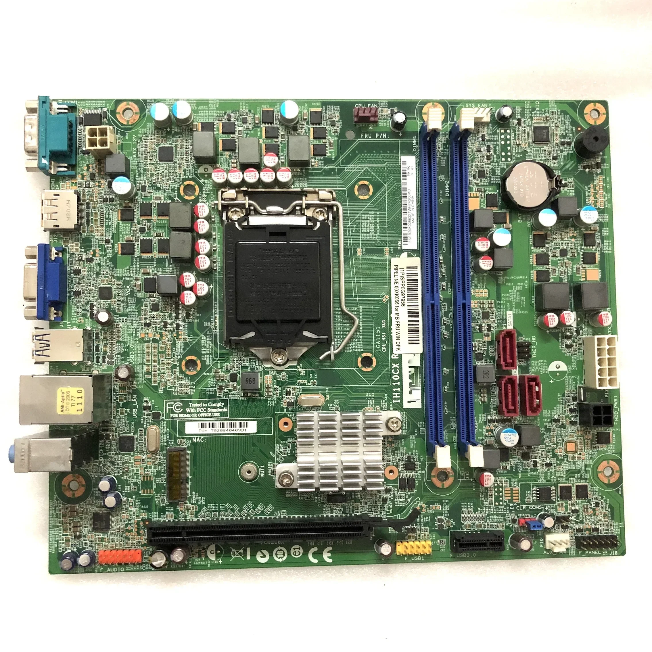 For lenovo S510 M4000e M6900E Motherboard IH110CX Mainboard 100%tested fully work 4 For lenovo S510 M4000e M6900E Motherboard IH110CX Mainboard 100%tested fully work - Image 2