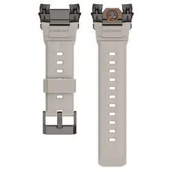 Durable Silicone Sport Strap with Stainless Steel Connector for Iwatch ultra 3 49mm (Black Starlight)