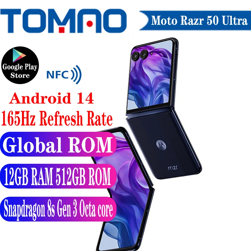 New Motorola Moto Razr 50 Ultra Folding Mobile Phone