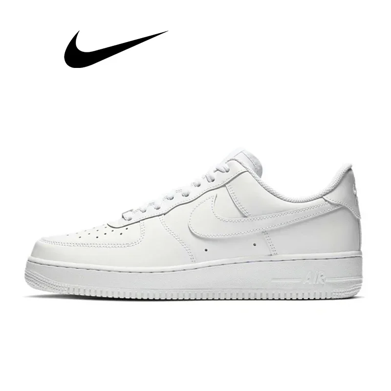 Nike Air Force 1 07 Scarpe Da Corsa Da Uomo E Da Donna, Casual Tutto Bianco, Af 1 Sport, Zel