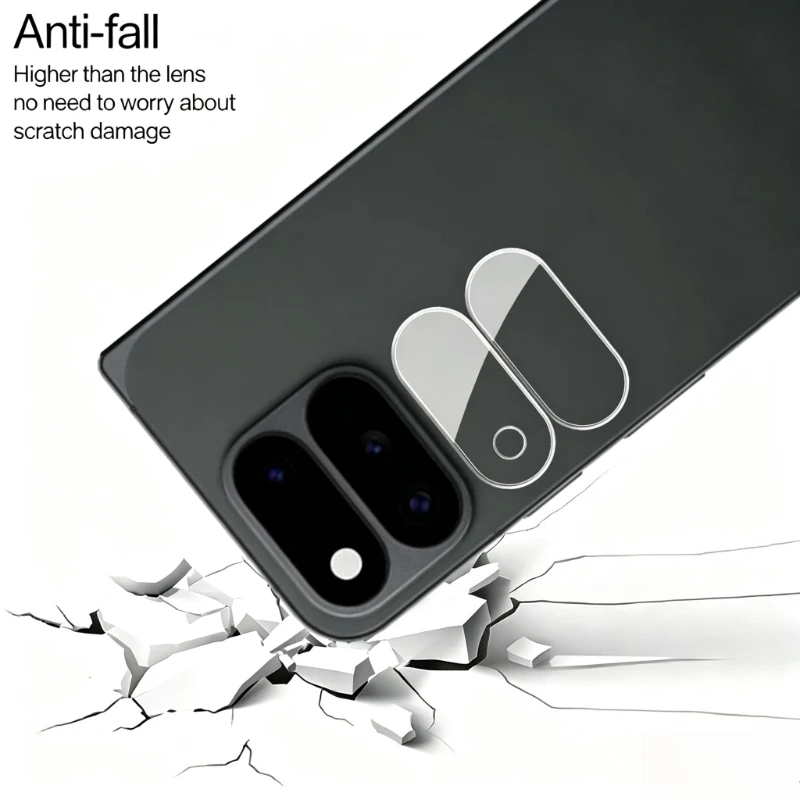 Enhanced Camera Cover - 3D Curved Anti-Scratch Protective Lens Film with Outer Glass Cap