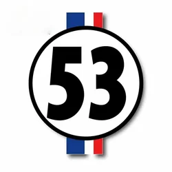 Car Stickers Herbie The Love Bug 53 Vinyl Decals Motorcycle Decal Decoration Accessories Waterproof Cover Scratches PVC,15CM