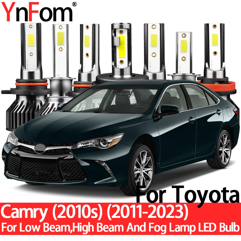 

YnFom для Toyota Camry (2010s) 2011-2023, специальные галогенные лампы головного света для ближнего/дальнего света, противотуманных фар, автомобильные аксессуары