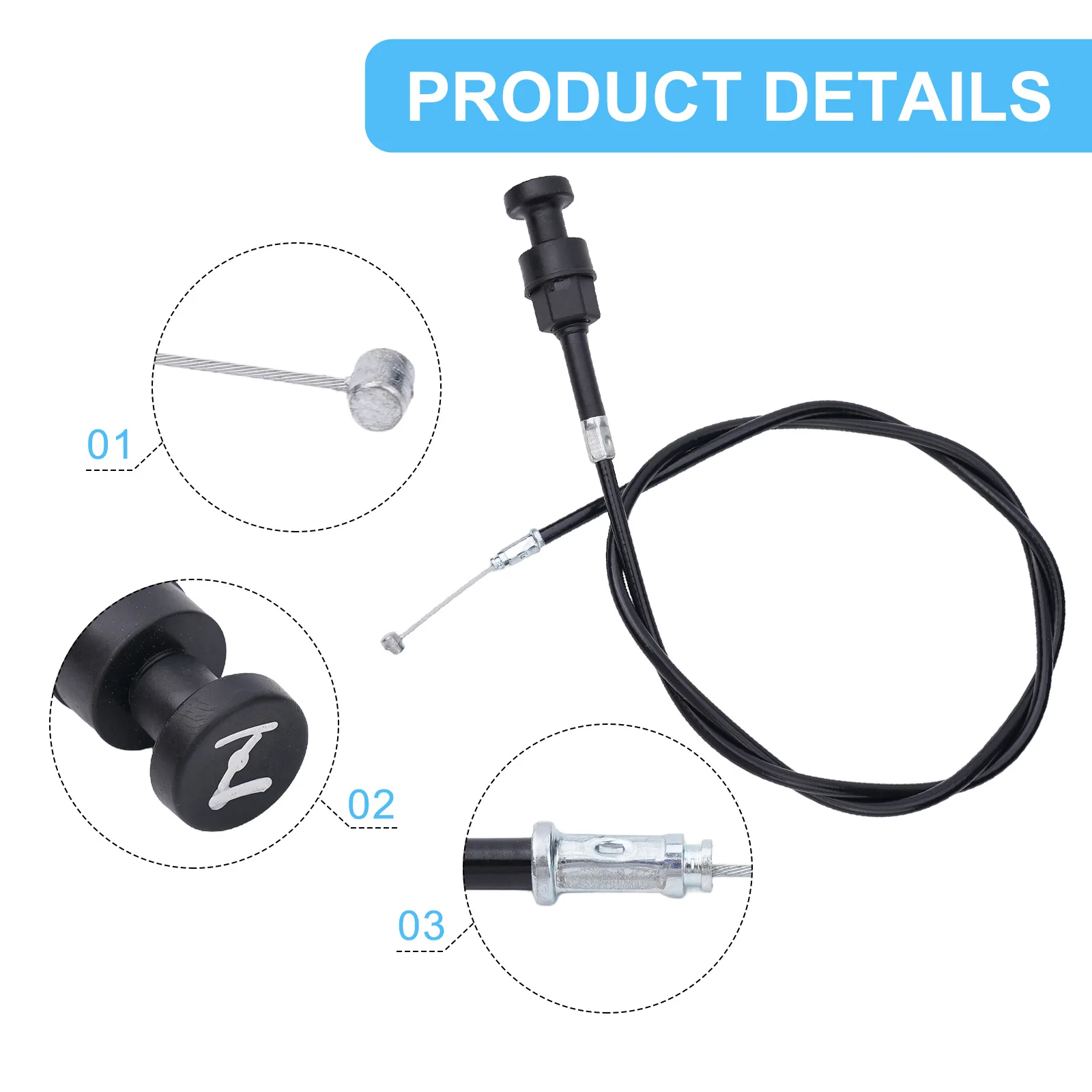 1pc ATV Choke Cable Black For Honda ATC125M ATC200M ATC200E ATC200ES TRX125 TRX200 TRX350 TRX500 ATV Choke Cable Accessories