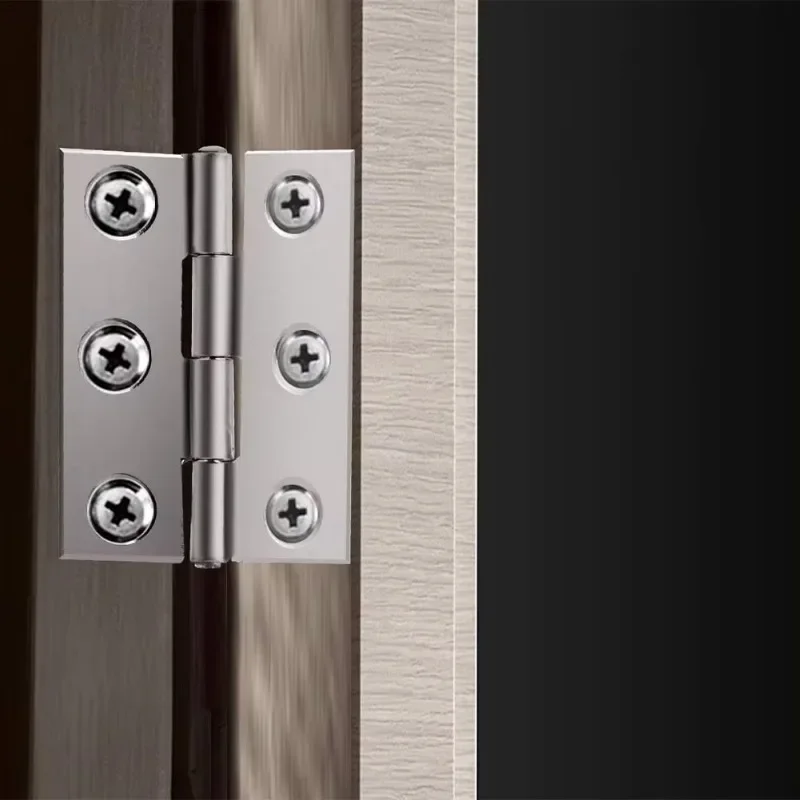 Hardware Stainless Steel Hinges Door Connector Drawer 6 Mounting Holes Durable Furniture Bookcase Window Cabinet Home 20 Pcs