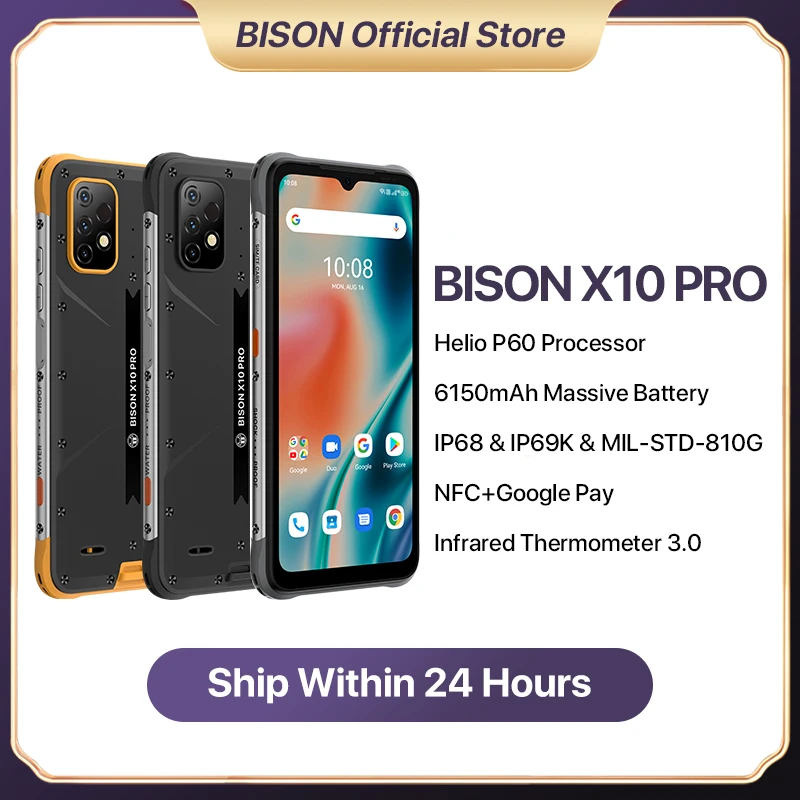 Umidigi Bison X10 Pro Ip68 & Ip69k Global Version Smartphone Nfc 4gb ...