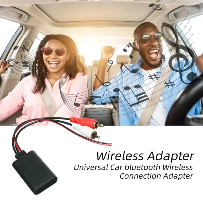 Car Wireless Bluetooth Receiver Module AUX Adapter HIFI Sound Music Audio Stereo Receiver for 2RCA Interface Audio Line