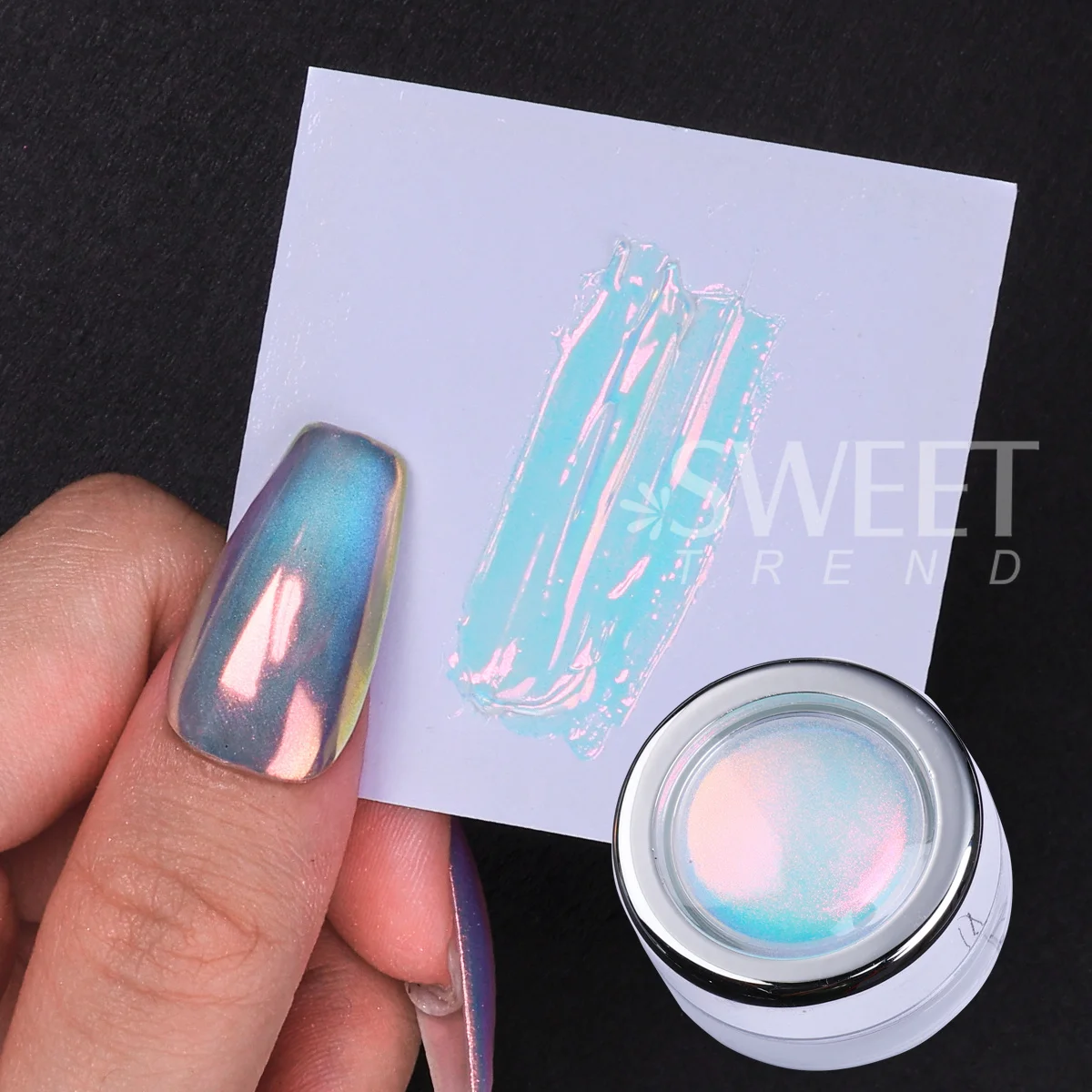 1PC Mermaid Unicorn Chrome Nail Glitter Powder Aurora Moonlight High Quality Chameleon Luxury Pigment Manicure DIY Decor Flash