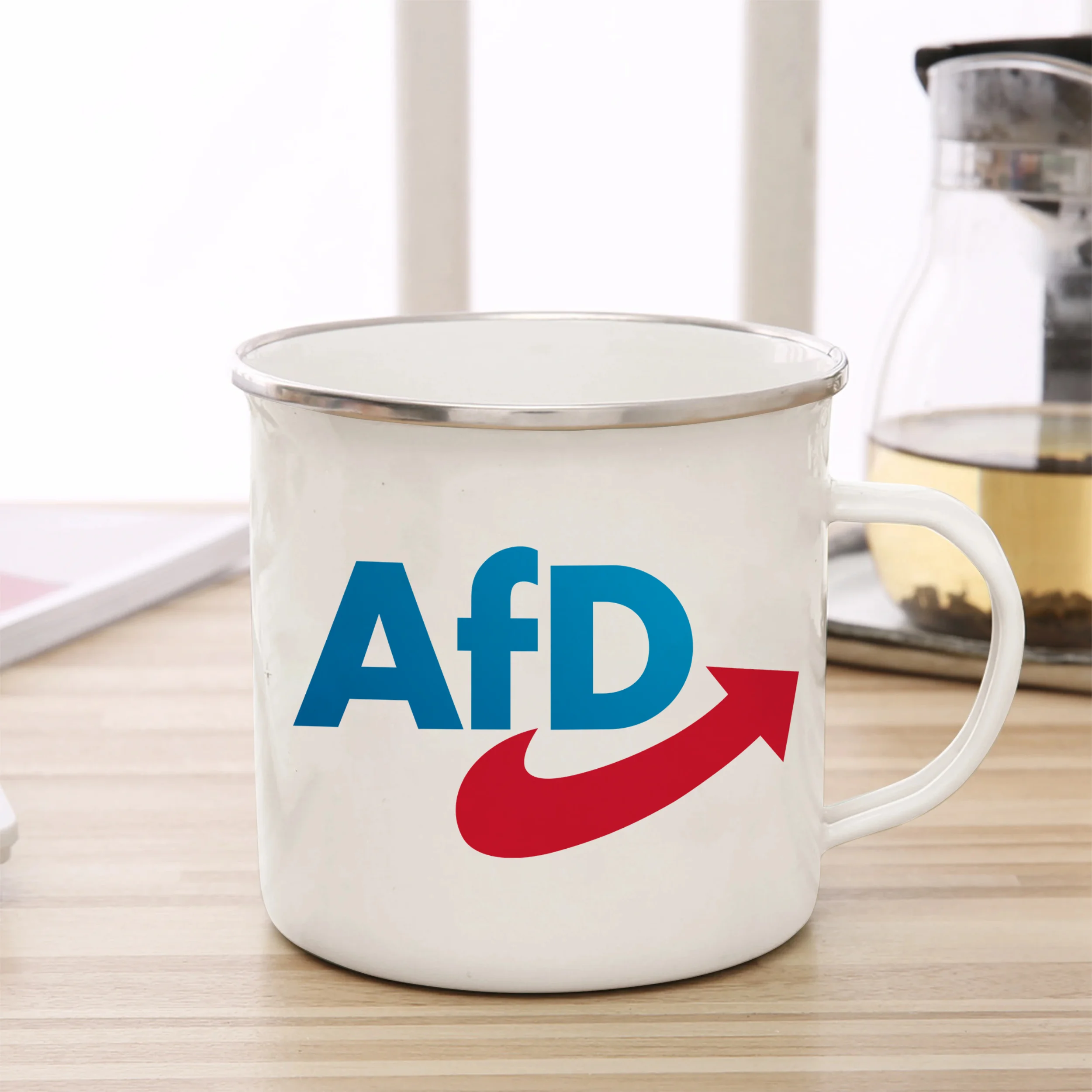 Alternative for Germany Enamel Cup AFD Mug 11oz Fun Ceramic Coffee Cup Tea Fan Memorial