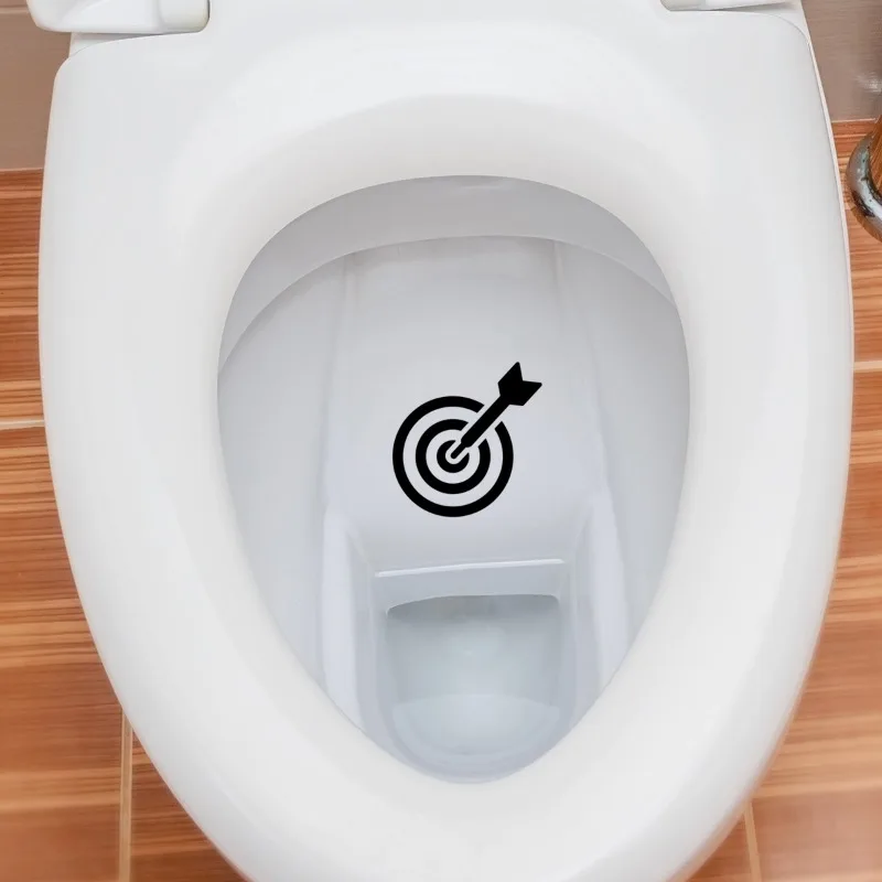 Toilet Stickers 1PC Creative Hit the target Toilet Wall Decals Mural Art Poster PVC