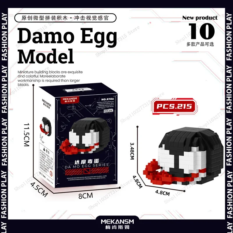 Marvel Venom Doll Building Blocks Deadpool Animal figure Model Small Particles Assembled DIY Puzzle boys girls birthday gifts 4
