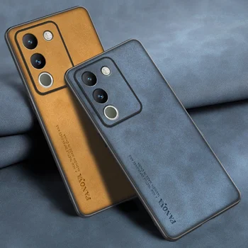 Custodia in pelle di lusso per Vivo V29E V29 E Cover posteriore opaca custodia protettiva completa in Silicone per Vivo V29 Pro V29 Lite 5G Coque