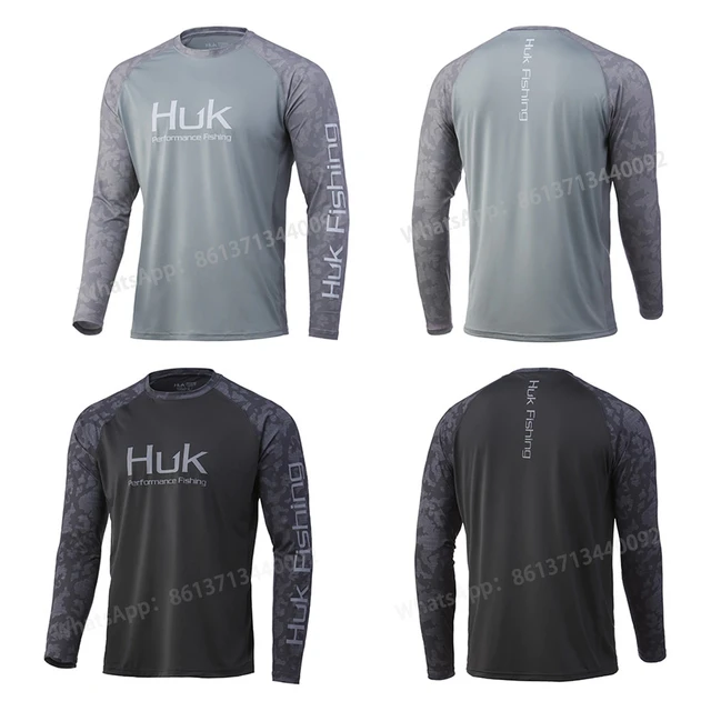 HUK Fishing Shirts Men Long Sleeve Uv Protection Sweatshirt Shirts Camisa  De Pesca Outdoor Breathable Quick Dry Fishing jersey - AliExpress