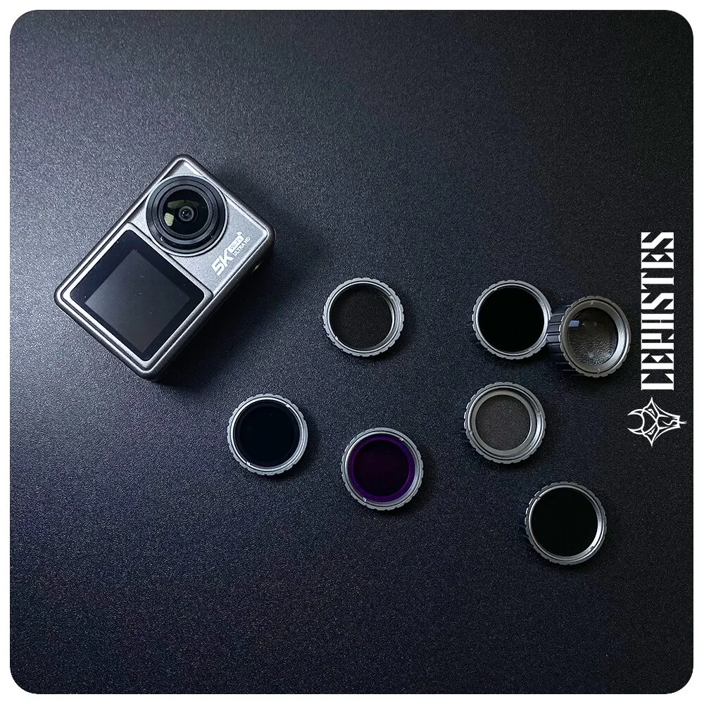 Action Camera CERASTES 5K 4K 60FPS EIS Interchangeable Lens 48MP Zoom Electronic Stabilizer WiFi for Vlog