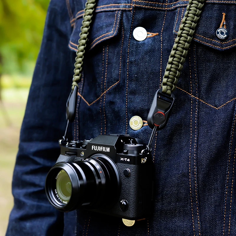 Sangle de cou pour appareil photo Leica Canon Fuji, Nikon, Olympus