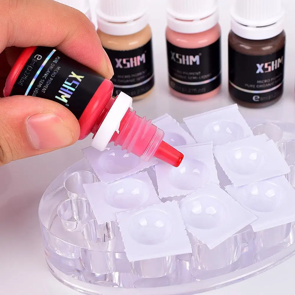 8ML Tattoo Ink Semi Permanent Natural Microblading Plant Pigment Makeup Supplies Tool For Body Art Tattoos Color