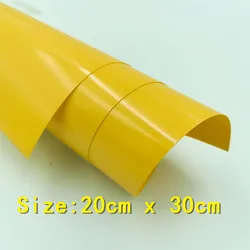 Heat Transfer Vinyl Roll - PU Iron-on HTV for T-Shirt Textiles and DIY Crafts (Yellow 20x30cm)