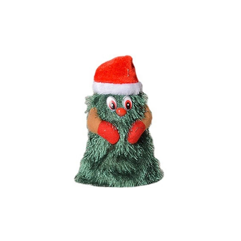 1Pcs Dancing Christmas Tree With Music Rotating Kids Toy Christmas Singing Doll Electric Doll Prank Prop Funny Toy electric interactive toy electric christmas ornament