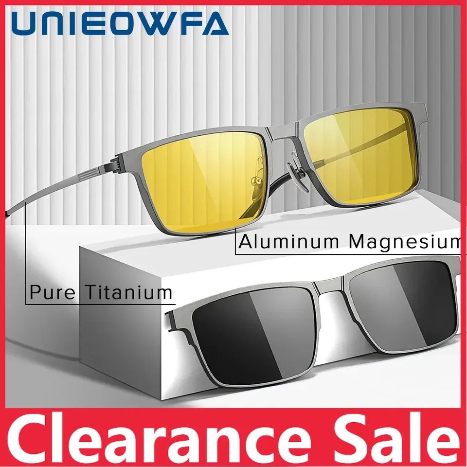 Unieowfa-男性用の厚いフレーム矯正サングラス、大きくて大きな大きなアセテート、アトムフォード偏光、uv400保護サングラス、プログレッシブメガ