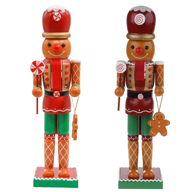 

Gingerbread Man Nutcracker Soldier King Christmas Decorations Holiday Home Decor 667A
