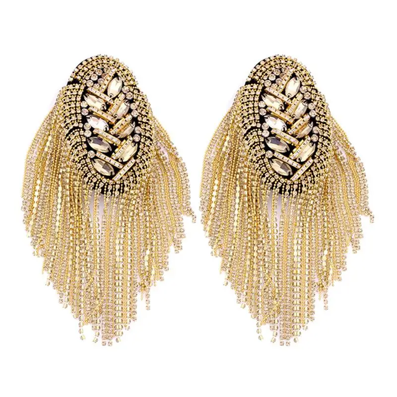 Mark Fringe Epaulet Shoulder Board Shoulder Badge Gold Tassel Epaulets Decor Board