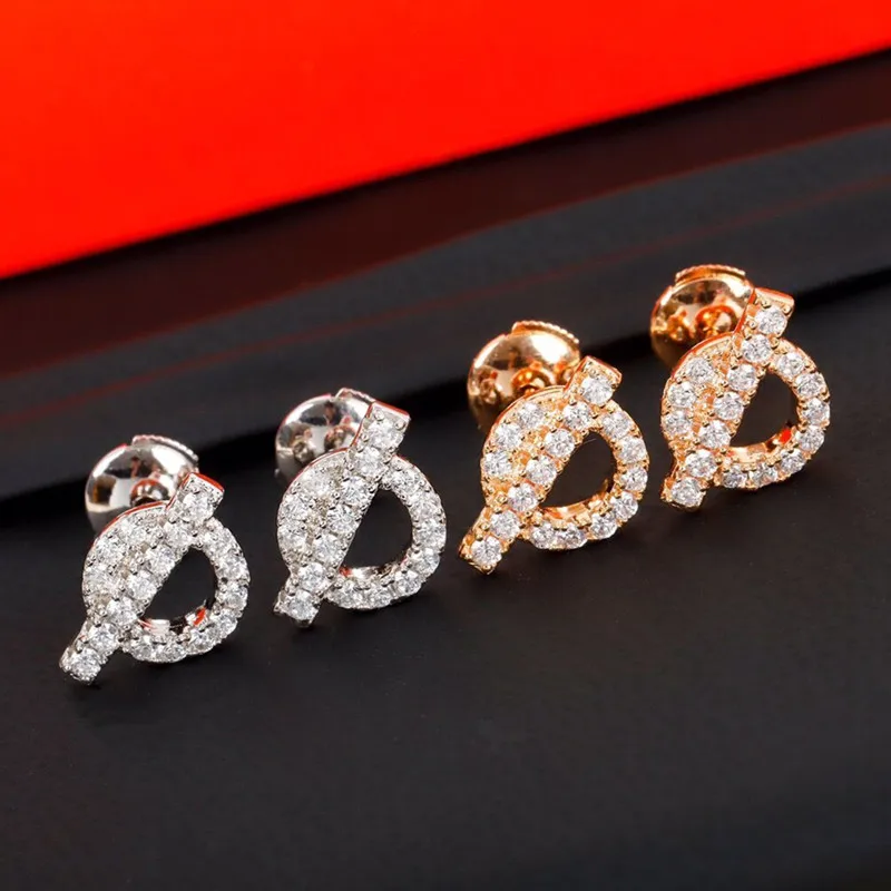 

Classic Sterling Sier TO Letter Pig Nose Earrings Women's Fashion Brand Temperament Party Jewelry