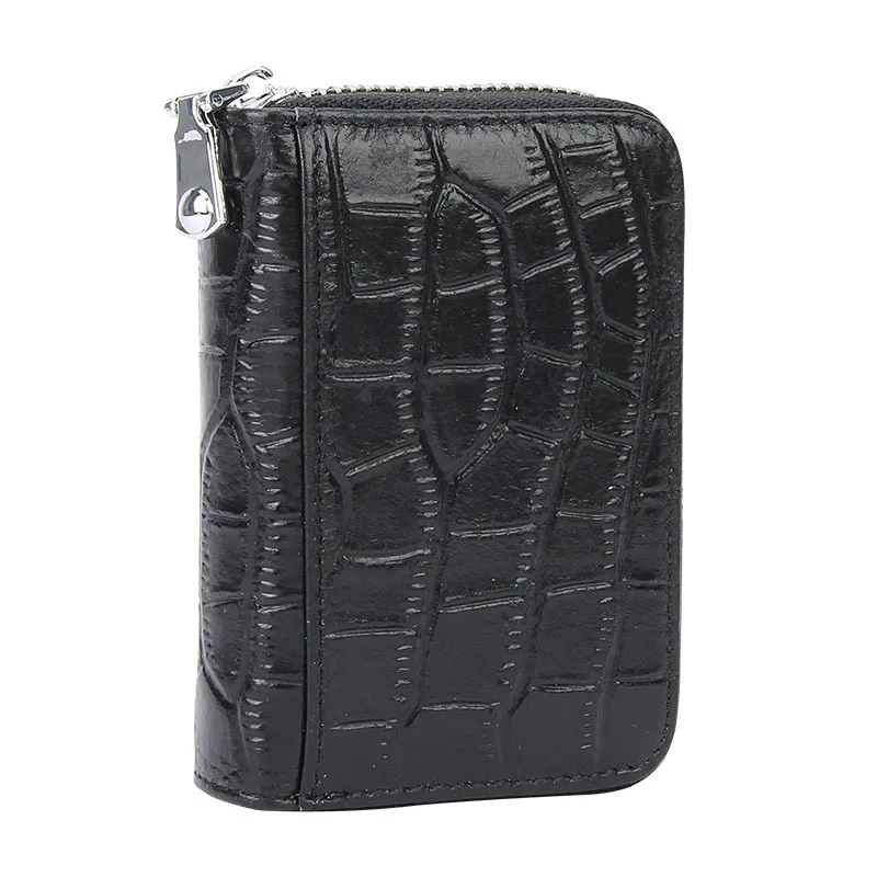 Genuine Pebble Cow Leather Multifunctional Women's Key Bag Cardholder Two-In-One  Wallet Two-Fold Buckle Men's Storage Bag - AliExpress