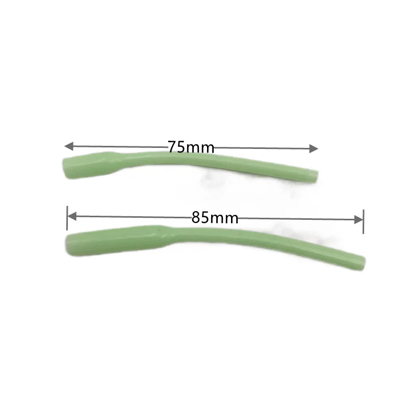 10pcs Luminous Silicone Tube 8.5cm Anti-tangle Sea Fishing String Hook Accessories Carp Fishing Tools