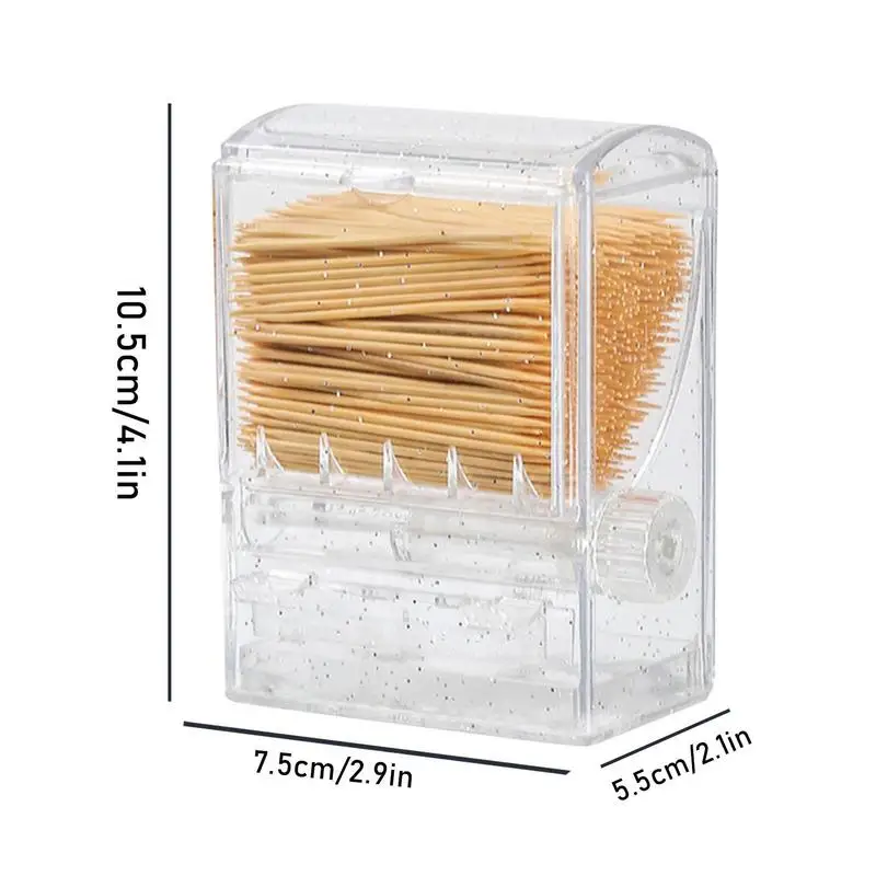 Clear Toothpick Dispenser Vending Machine Holder