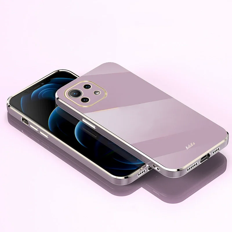 Enhanced Silicone Phone Case with 6D Plating - Durable Soft Cover