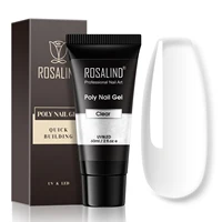 ROSALIND 12-60ML Large Capacity Poly Nail Gel Glitter Extension Crystal Nail Art Fast Builder Hybrid Varnish UV Poly Nail Polish 1