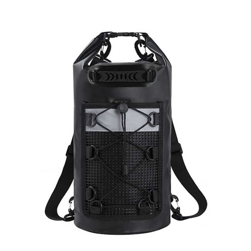 Wasserdichter Ozean-Schwimmrucksack, PVC, Angeln, Tauchen, Kompressionsaufbewahrung, Trockenrucksack, Tasche für Männer und Frauen, Kajakfahren, Bootfahren, Surfen – Detail 8
