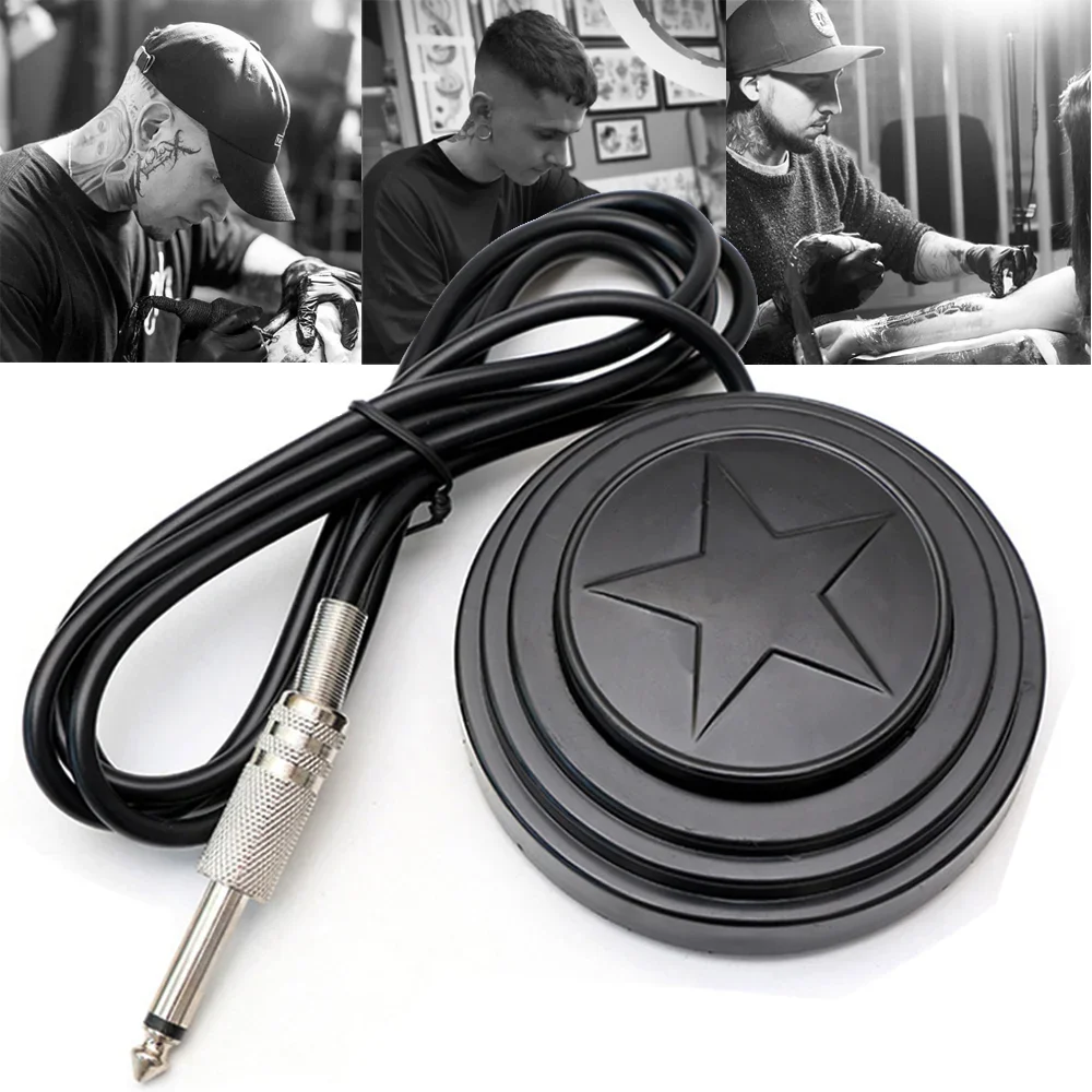 Tattoo Accessories Round Tattoo Foot Pedal for Tattoo Machine Power Supply Controller Coil Rotary Machine Pedal