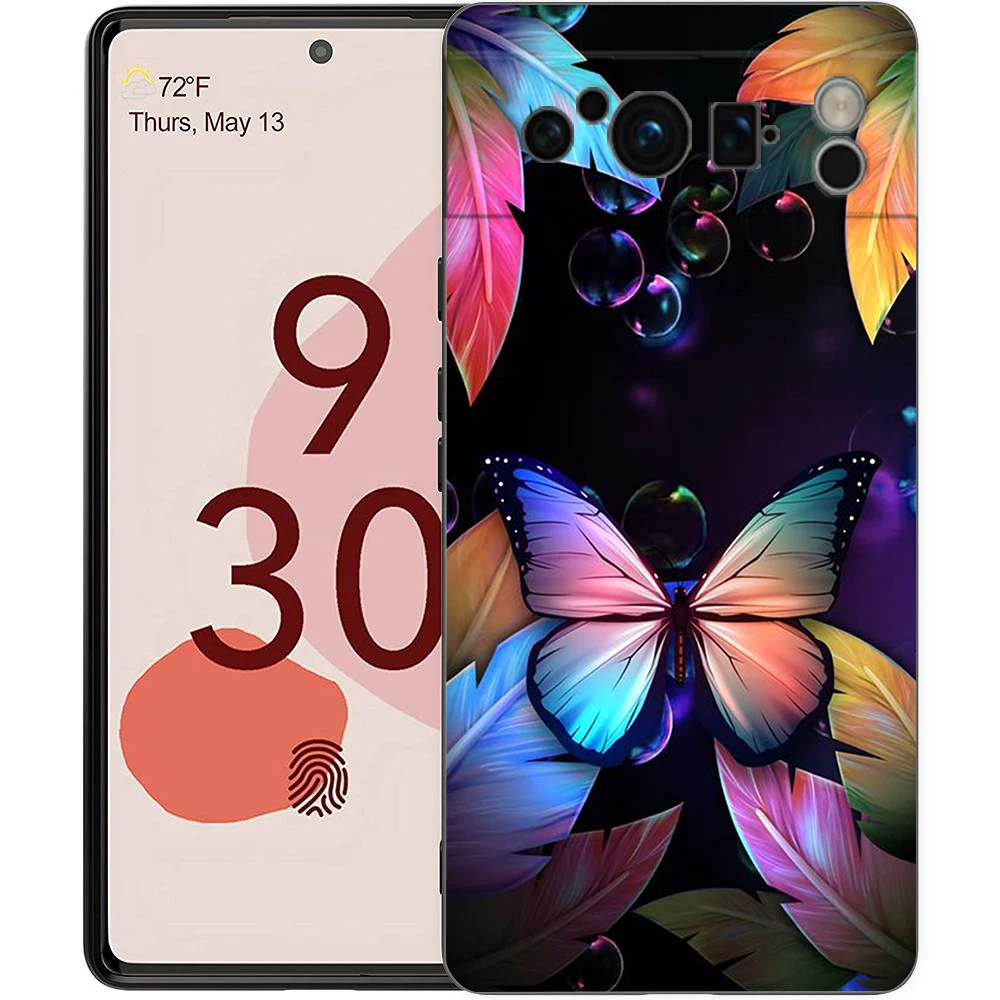 Schmetterling Handy hülle Abdeckung für Google Pixel 8 7 6 7a 6a Pro 5g stoß festes Silikon weich 9 pro xl 8 pro 5g Shell Coque Capas Taschen – Detail 7