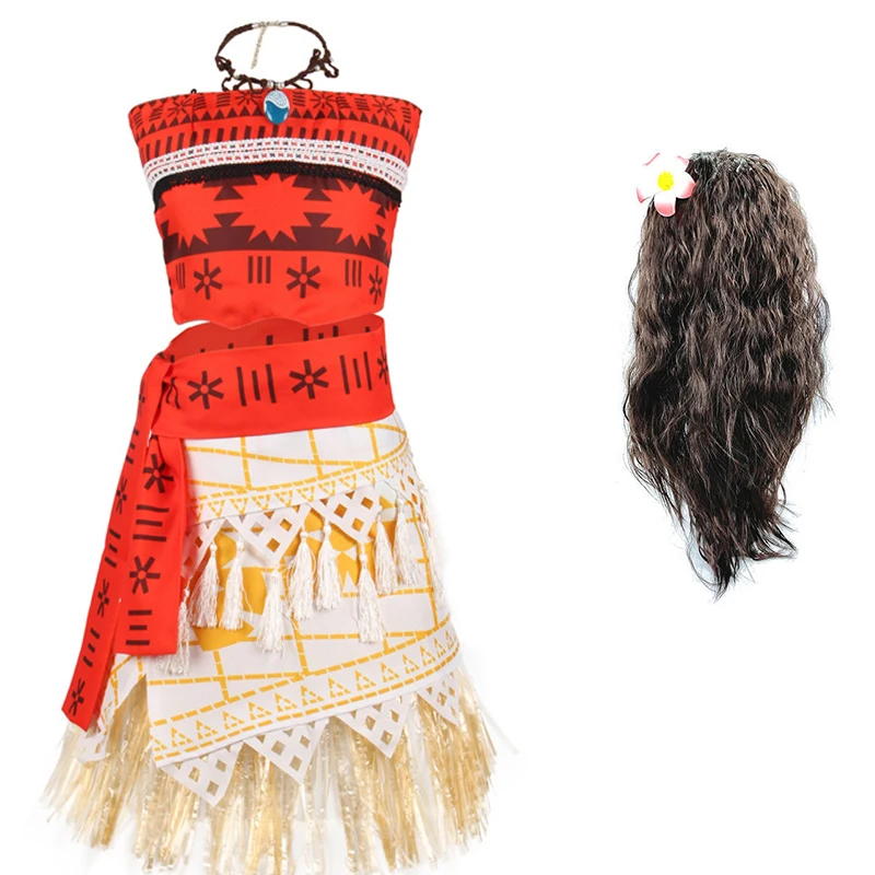 Princess Moana Cosplay Costume Children Vaiana  Moana Costume Kids Pattern  - 2023 - Aliexpress