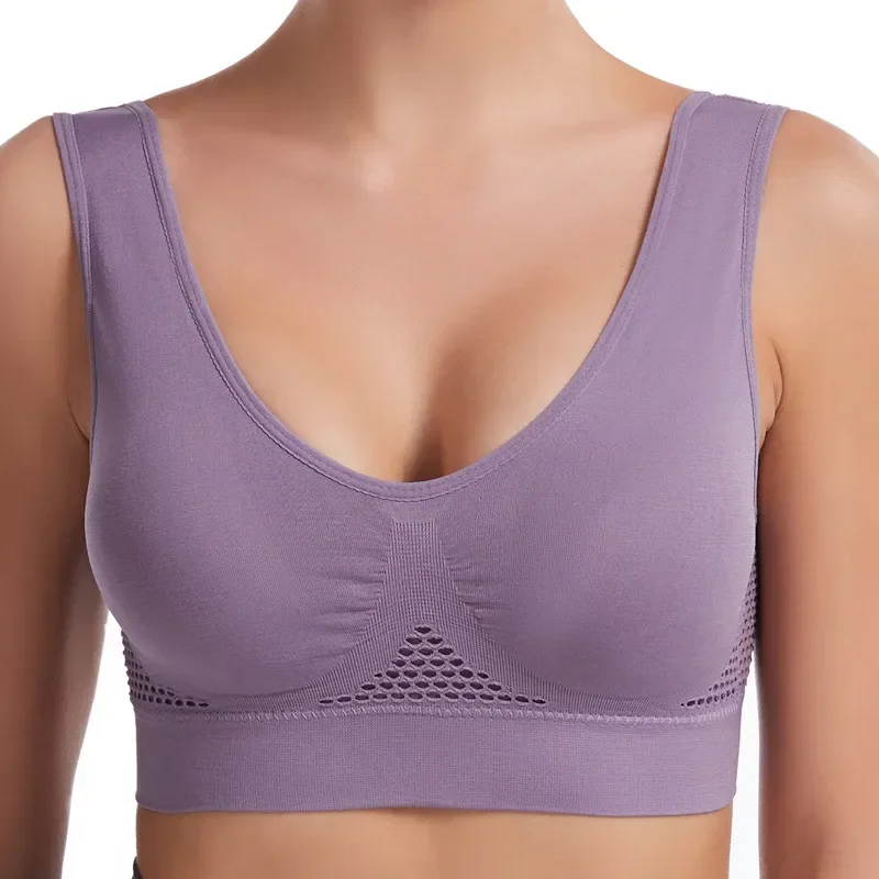 Customizable Sports Bras for Women Yoga Big Size Ladies Bralette Mujer Top Underwear Padded Fitness Running Vest Brassiere 6