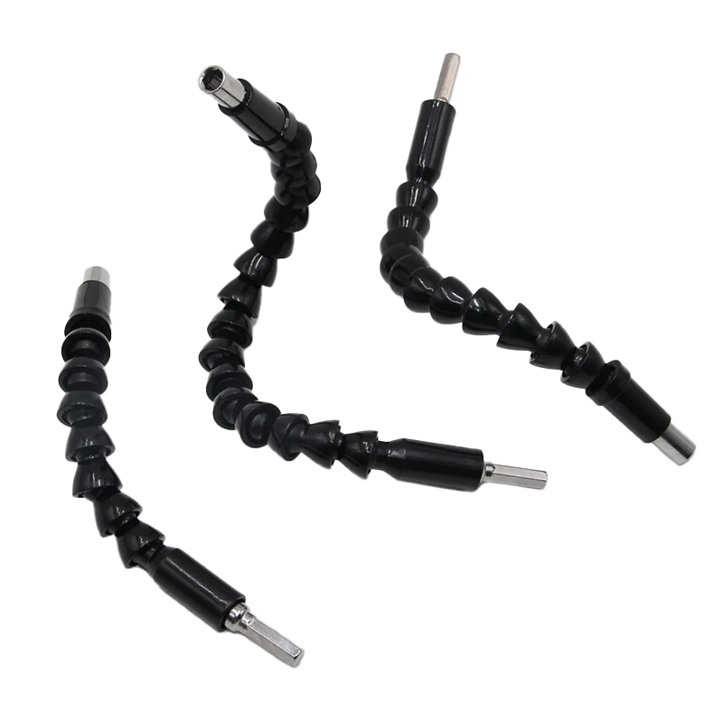 Soft shaft in use with an electric screwdriver