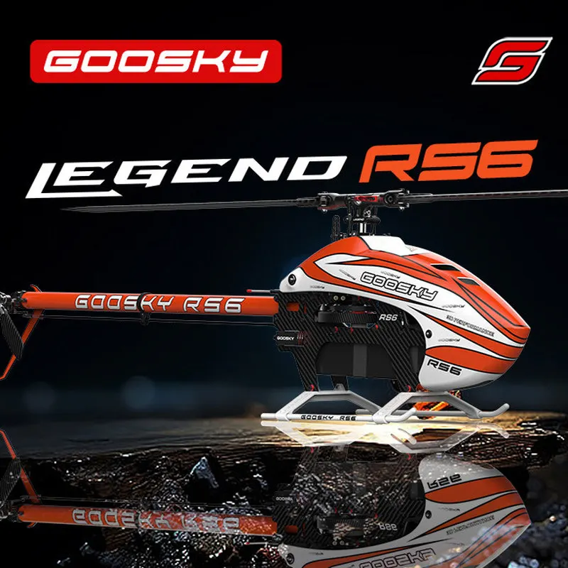 구스키 RS6-600 클래스 모델 항공기 3D 스턴트 원격 조종 헬리콥터 (프로펠러 블레이드 및 전기 장비 없음)