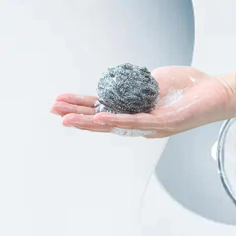 

CHAHUA Stainless Steel Wire Ball Kitchen Pot Brush - The Ultimate Cleaning Tool for Your KitchenwareIntroducing the CHAHUA Stai