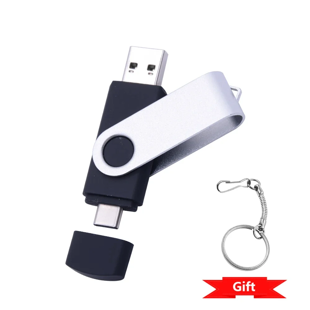 Dual Type-C USB Flash Drive - High-Capacity OTG Storage Solution