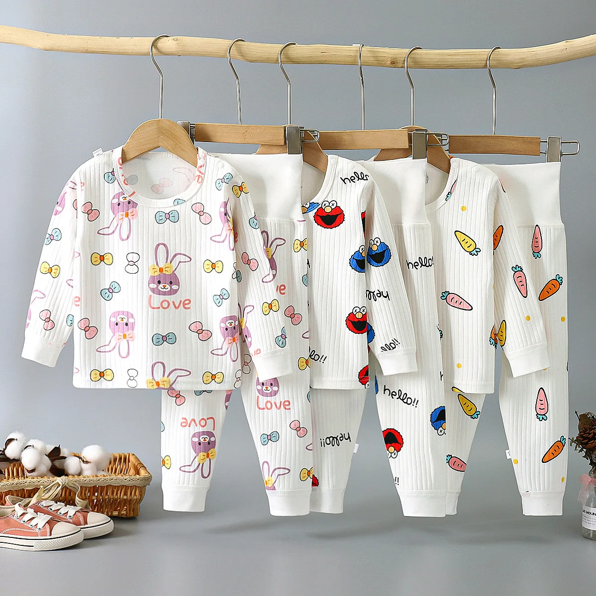 Newborn baby Cotton Pajamas Toddler Boy girl Cotton animal pyjamas